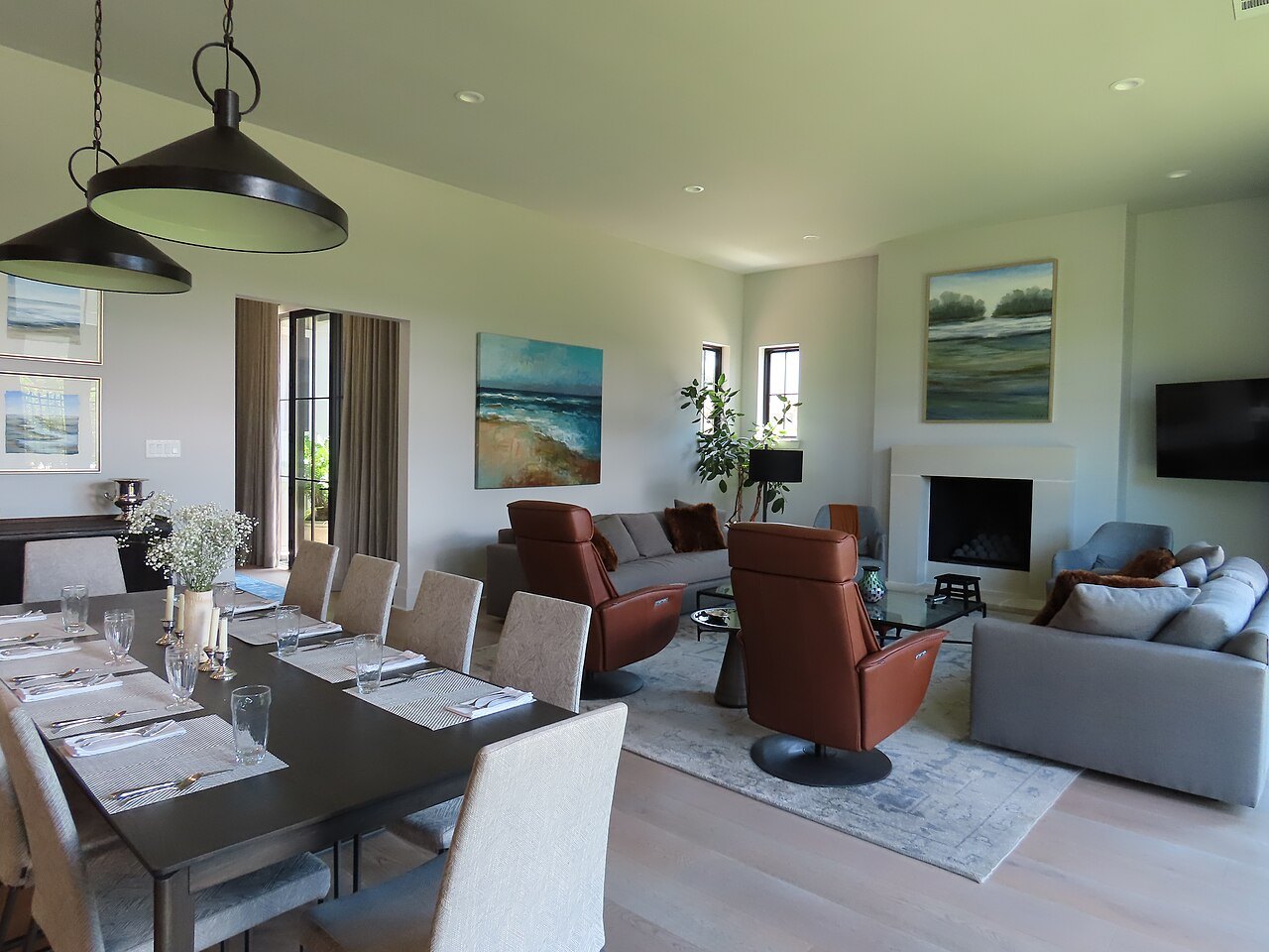 A furnished New Orleans living room provides a real setting for considering footprint, room use and visual height. Illustrative scene; no tape application or measured clearance is claimed.